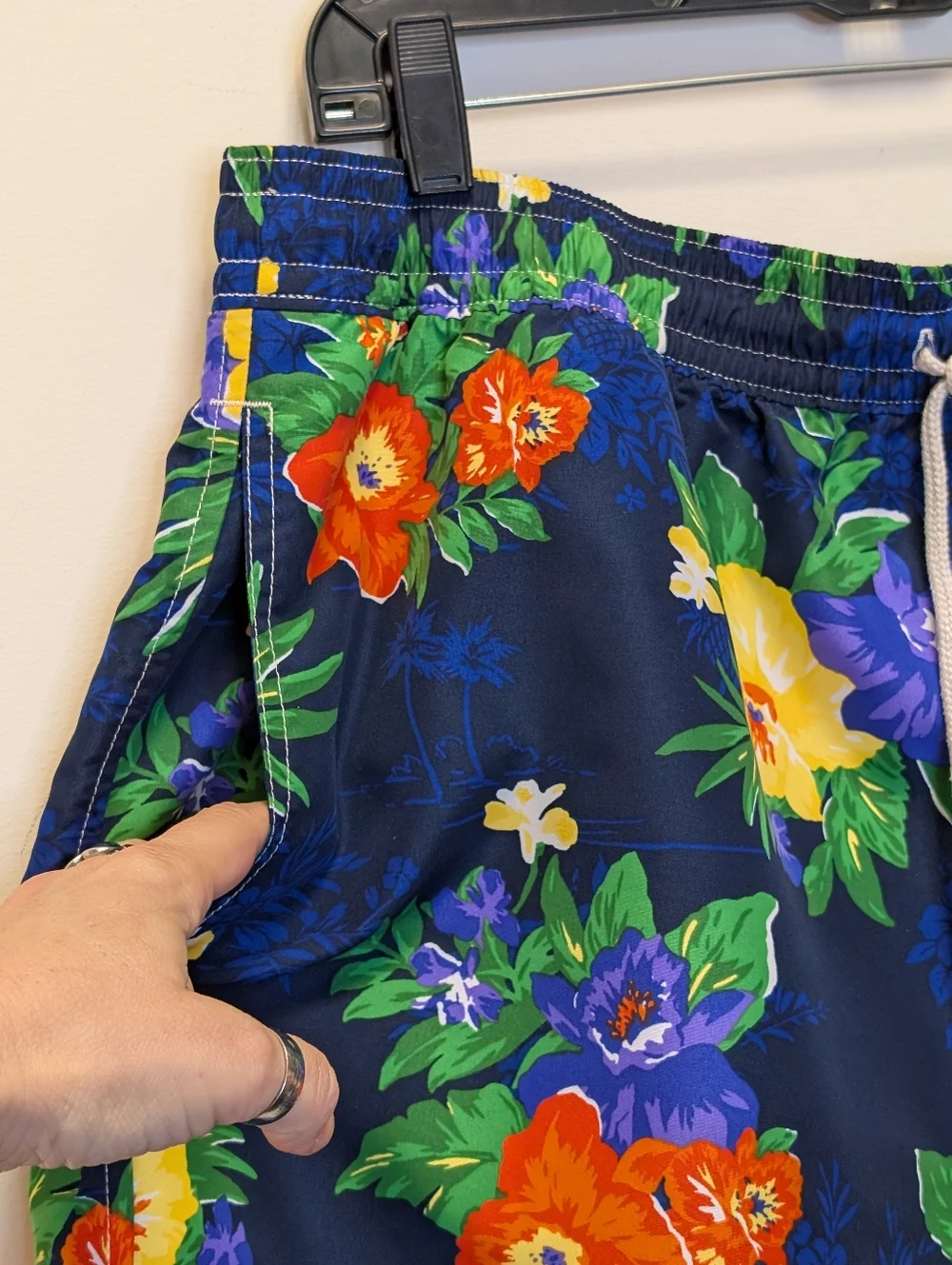 Polo Ralph Lauren Traveler Floral Printed Swim Trunks Shorts Resort Beach Cruise - Picture 2 of 15